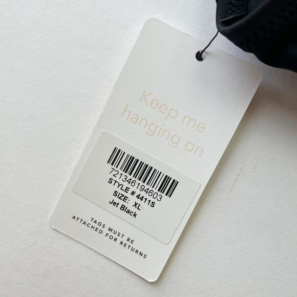 LIVELY The Plunge Bralette Bikini Top in Jet Black - Picture 6 of 8